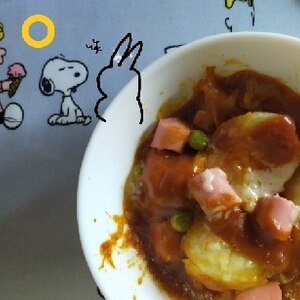 残ったハヤシで❀グラタン風チーズ焼き